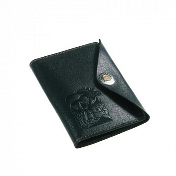 Обложка для охотничьих документов (Черный, Лось)