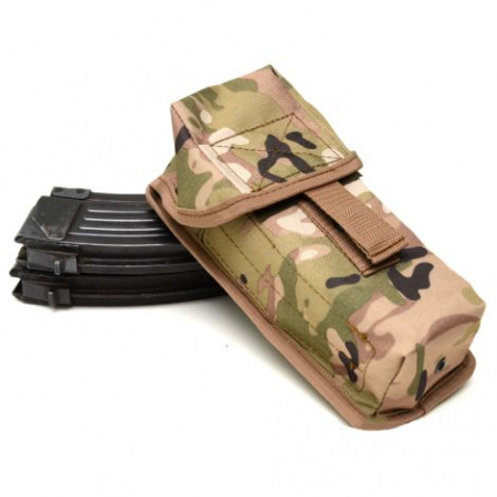 Подсумок для двух магазинов АК, ПП-20 черный