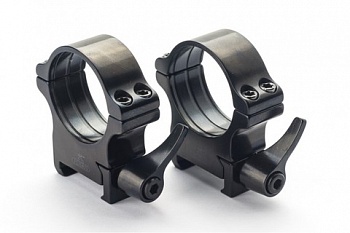 Кольца Rusan быстросъемные Weaver на 25,4мм H12 рычаж.  050-25,4-12-R