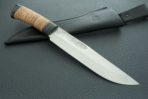 Нож разделочный "Шашлычный-большой" береста, 100х13м