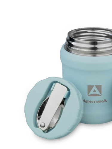 Термос для еды вакуумный  «Арктика» 311-500 (голубой)