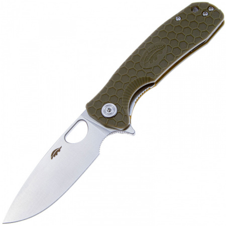 Нож Honey Badger Flipper M (HB1013) с зелёной рукоятью