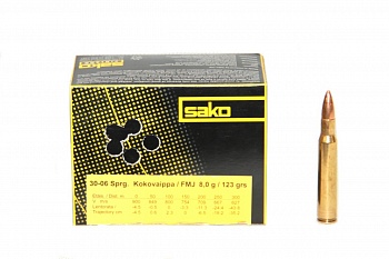 Патрон к.30-06 8,0р FMJ Range 50 Sako 1шт