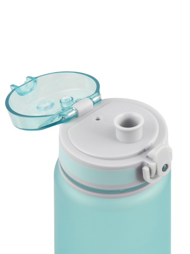 Бутылка тритановая 720-500 голубая матовая, с ситечком