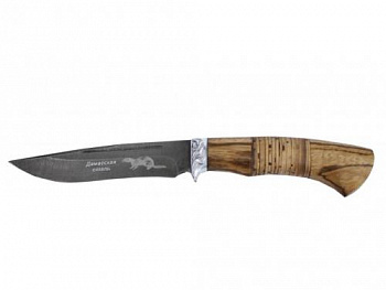 Нож туристический "Куница" дамасск