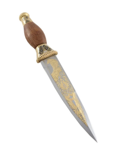 Нож сув.разд."Фокс " (Волки) ЭИ-107, ножны кожа