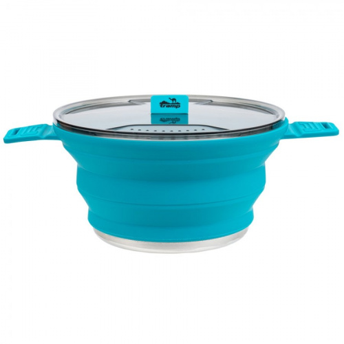 Котелок силиконовый Tramp 2,5л (аквамарин)