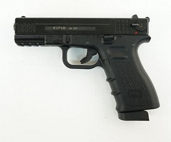 Оружие спис.охолощ. пистолет мод. "K17 Kurs (Glock)" черный кал.10*ТК
