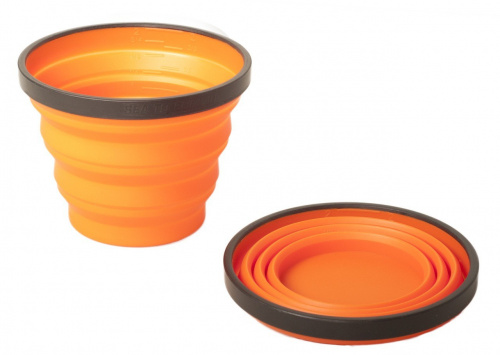 Стакан складной силиконовый Silicon Folding Mug Оранжевывй, 1604319