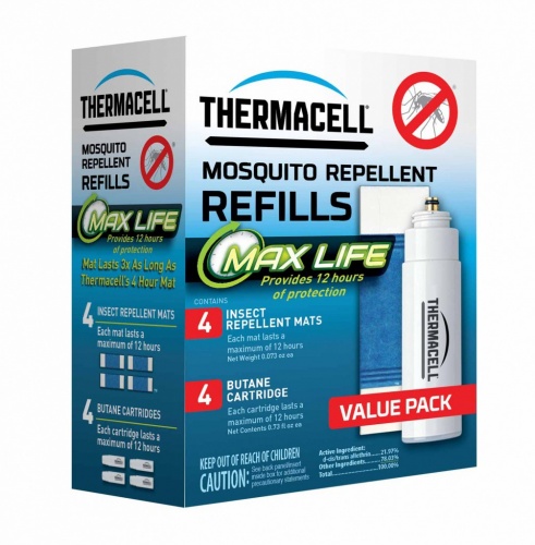 Набор запасной Thermacell Long Life Refill (4 газовых картриджа + 4 пластины) MR