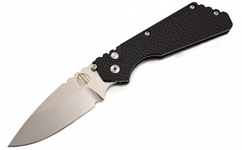Нож"PRO-Strider PT"кл.StoneWashed,ст.154СМ,рук.черн.текстурн.алюмин.,клипса Нож"PRO-Strider PT"кл.StoneWashed,ст.154СМ,рук.черн.текстурн.алюмин.,клипса
