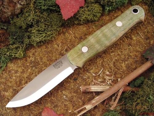 Нож Bark River Aurora Green Fiddleback Maple