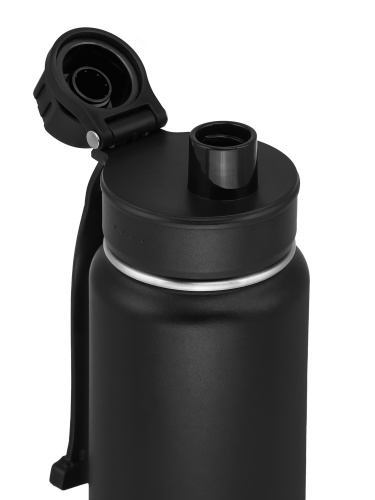 Термос "Арктика" 708-700S черный ( с доп пробкой  с питьевой системой)