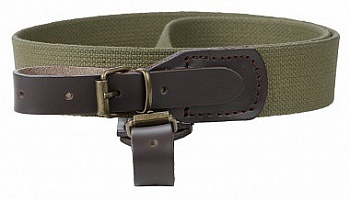 Ремень ружейный брезентовый / Черный /