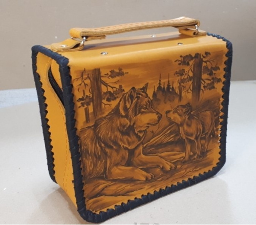 Барсетка №5 (комбинированная кожа)