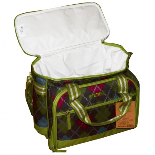 Набор для пикника Арктика 4100-3 зеленый (сумка-хол. (13,5 л), стакан 3шт