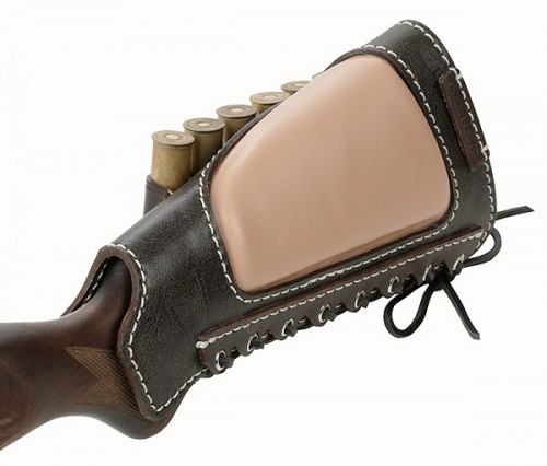 Патронташ на приклад на 6 патронов (12 кбр) "Western" / Коричневый /