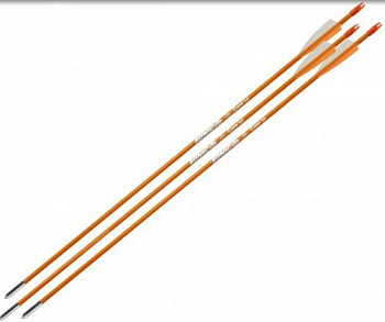 Стрела лучная фибергласс Centershot Sonic 28" оперение Parabolic 3" оранжевая