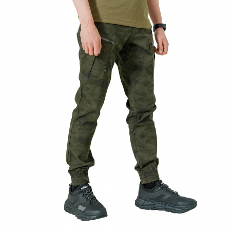 БРЮКИ ЛЕТНИЕ МУЖСКИЕ "КОДАР" (ТЕМНО-ЗЕЛЕНЫЙ КАМУФЛЯЖ)