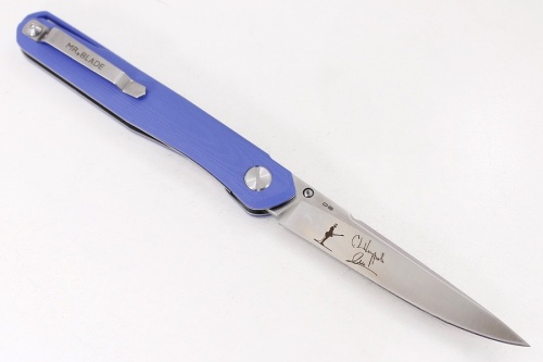 Нож "ASTRIS", D2 steel (blue handle) автограф Нож "ASTRIS", D2 steel (blue handle) автограф