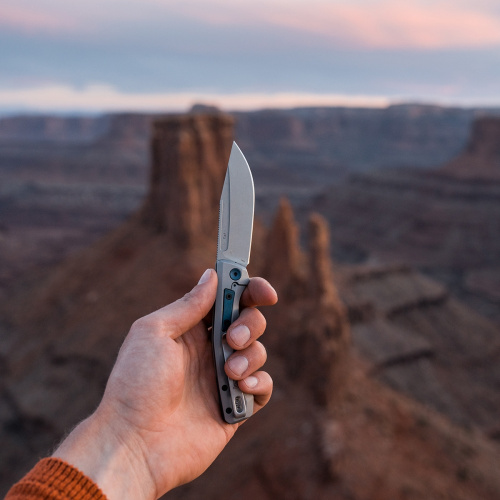 Нож K7020 Highball XL -складной, рук-ть нержав.сталь, клинок D2, satin/PVD