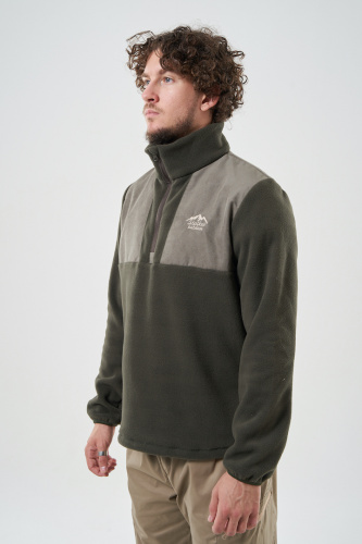 ТОЛСТОВКА ФЛИСОВАЯ МУЖ. С ОТДЕЛКОЙ (ХАКИ)