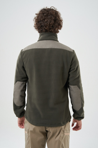 ТОЛСТОВКА ФЛИСОВАЯ МУЖ. С ОТДЕЛКОЙ (ХАКИ)