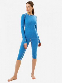 КОМПЛЕКТ NORVEG SPORT WOOL ЖЕНСКИЙ ЦВЕТ ГОЛУБОЙ МЕЛАНЖ, КОМПЛЕКТ NORVEG SPORT WOOL ЖЕНСКИЙ ЦВЕТ ГОЛУБОЙ МЕЛАНЖ,