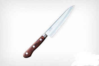 Нож кухонный Универсал. SUNСRAFT (SenzoClad) 135мм, AS-04/E