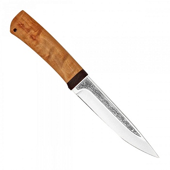 Нож Пескарь туристический карельская береза 95х18