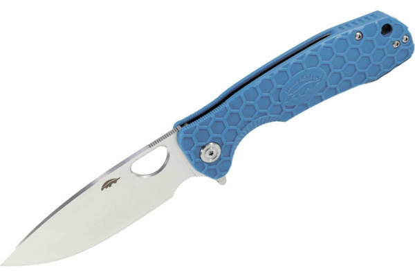 Нож Honey Badger Flipper L (HB1004) с голубой рукоятью