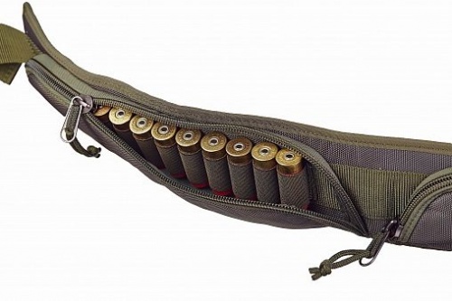 Патронташ закрытый на 24 патрона на молнии (12-16 кбр) "Лайт" / Коричневый /