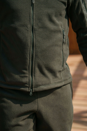 КОСТЮМ ФЛИСОВЫЙ COMFORT 718-016 ТЕМНАЯ ОЛИВА