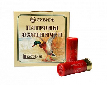 Патрон к.12х70 №5 32гр Б/К 1уп/25 СИБИРЬ