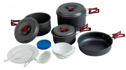 Набор посуды Tramp TRC-026 (анодированный алюминий)