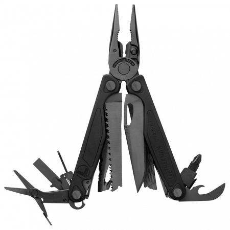 Мультитул LEATHERMAN Charge Plus Black 19 инстр., 7,4/10 см, чехол нейлон, комп.