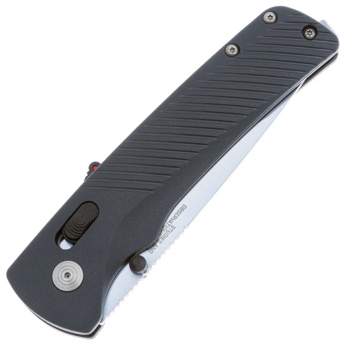 Нож SG_11-18-11-41 Flash AT Urban Grey -полуавтом, рук-ть сер.GRN, клинок сатин, D2