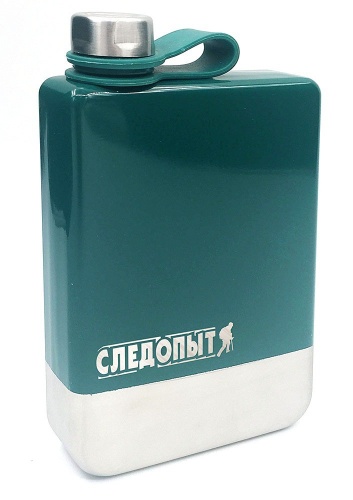 Фляжка «СЛЕДОПЫТ Green Edition – Traveller» зеленая,  240 мл,