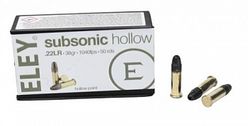 Патрон к.22LR (SUBSONIC HOLLOW (ELEY) 1уп/50шт