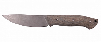 Нож "Флагман". Накладной монтаж. Сталь клинка - CPM S90V, финиш - галтовка. Руко