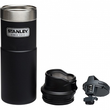 Термокружка STANLEY Classic 0.47L One hand 2.0  Черная (10-06439-031)