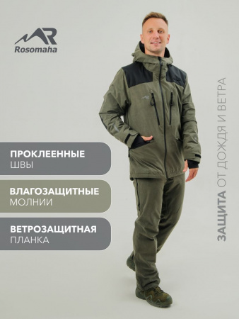 КОСТЮМ ВЕТРОВЛАГОЗАЩИТНЫЙ РОСОМАХА (ХАКИ)