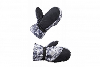 Рукавицы  Хольстер / мембрана / пиксель серый-черный