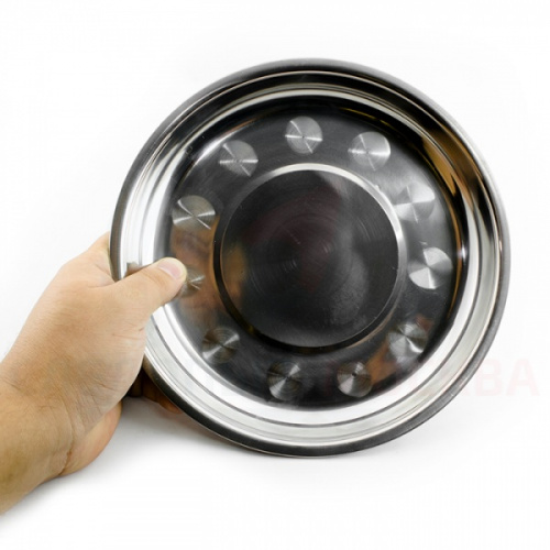 Тарелка "Следопыт" нерж., d 19 см/400/480/