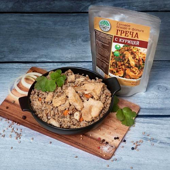 Консервы "Каша гречневая с курицей" 300 гр