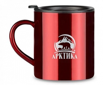 Термокружка невакуумная «Арктика» 300 мл арт 802-300 красная
