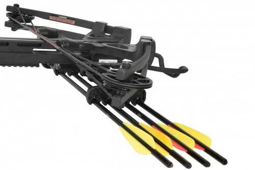 Арбалет блочный Man Kung XB52, black,4 стрелы, воск,прицел 4х32,ремень,кивер,натяжитель