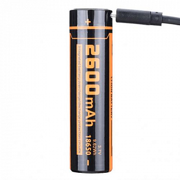 Аккумулятор 18650 FiTorch (2600 mAh) с зврядкой USB