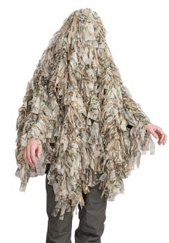 Накидка Лесовик / трикотажная сетка / сухой камыш