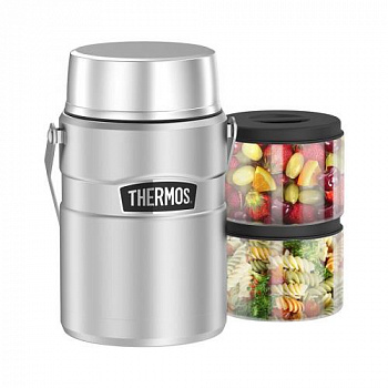 Термоконтейнер для еды THERMOS KING SK-3030 MS Big Boss 1,39L, с двумя ланч-бокс